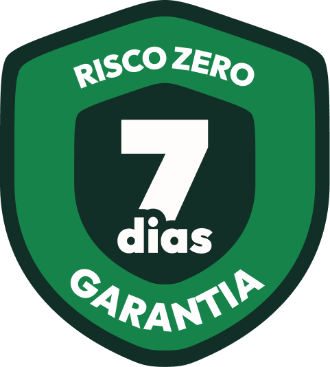 Selo de 7 dias de garantia, risco zero